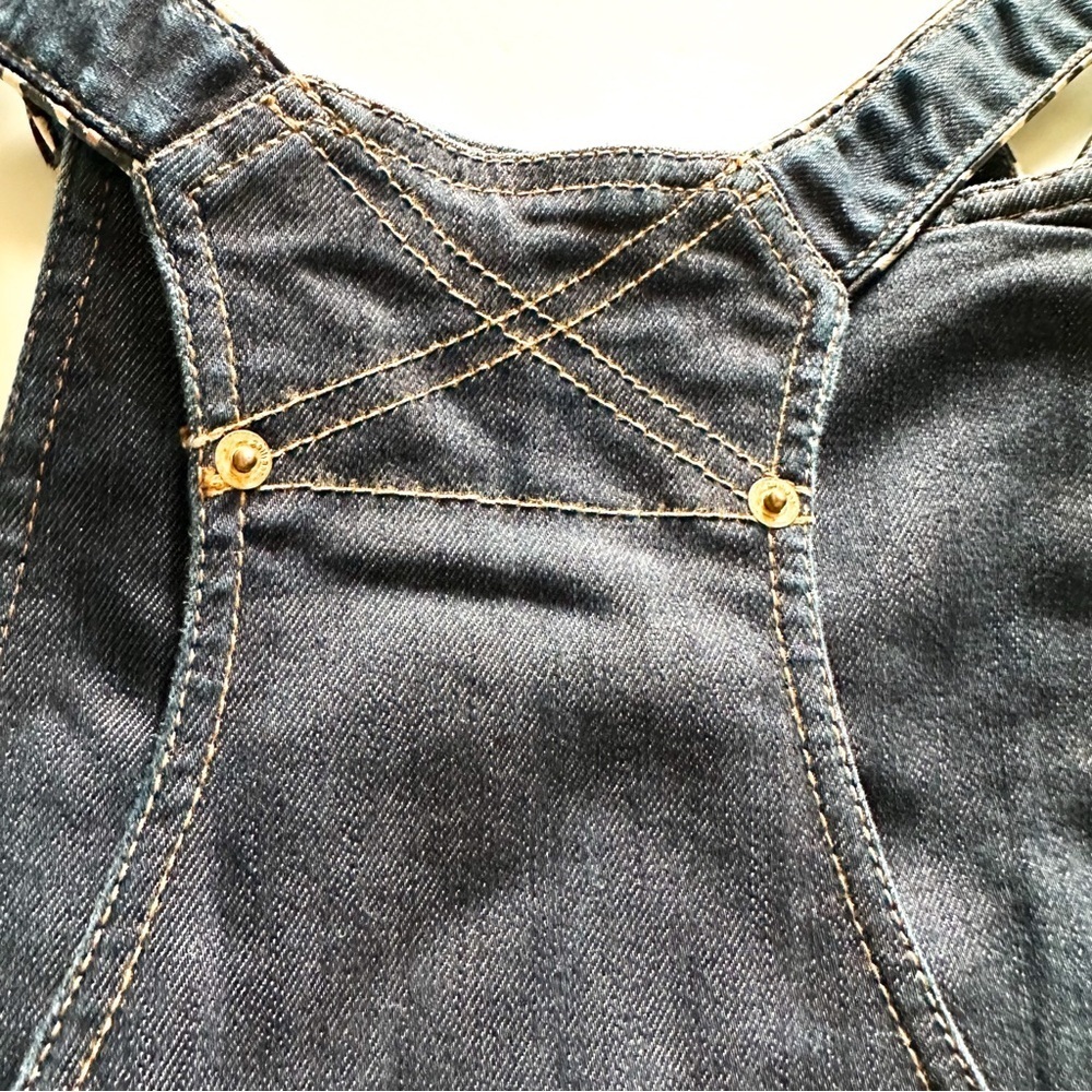 John Galliano Logo Denim Overalls 38 / 4 NWOT - Picture 11 of 16